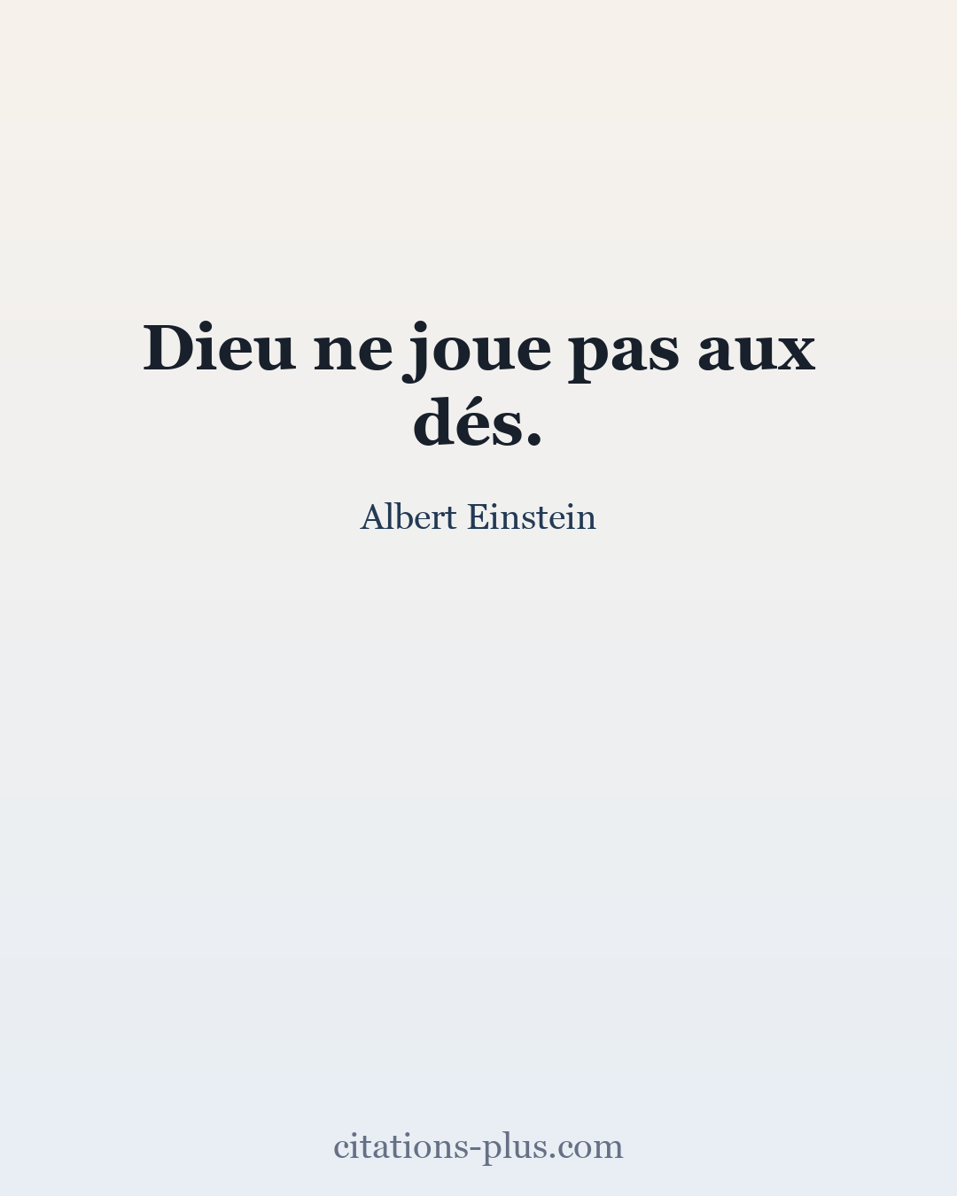 Carte Premium clair — Albert Einstein
