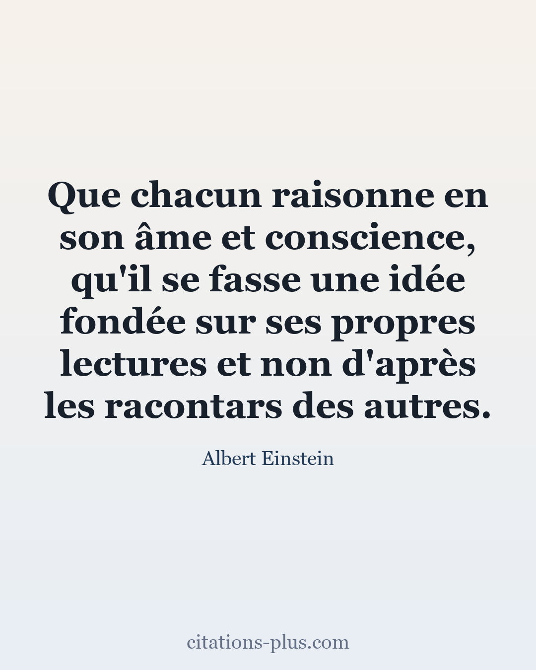 Carte Premium clair — Albert Einstein