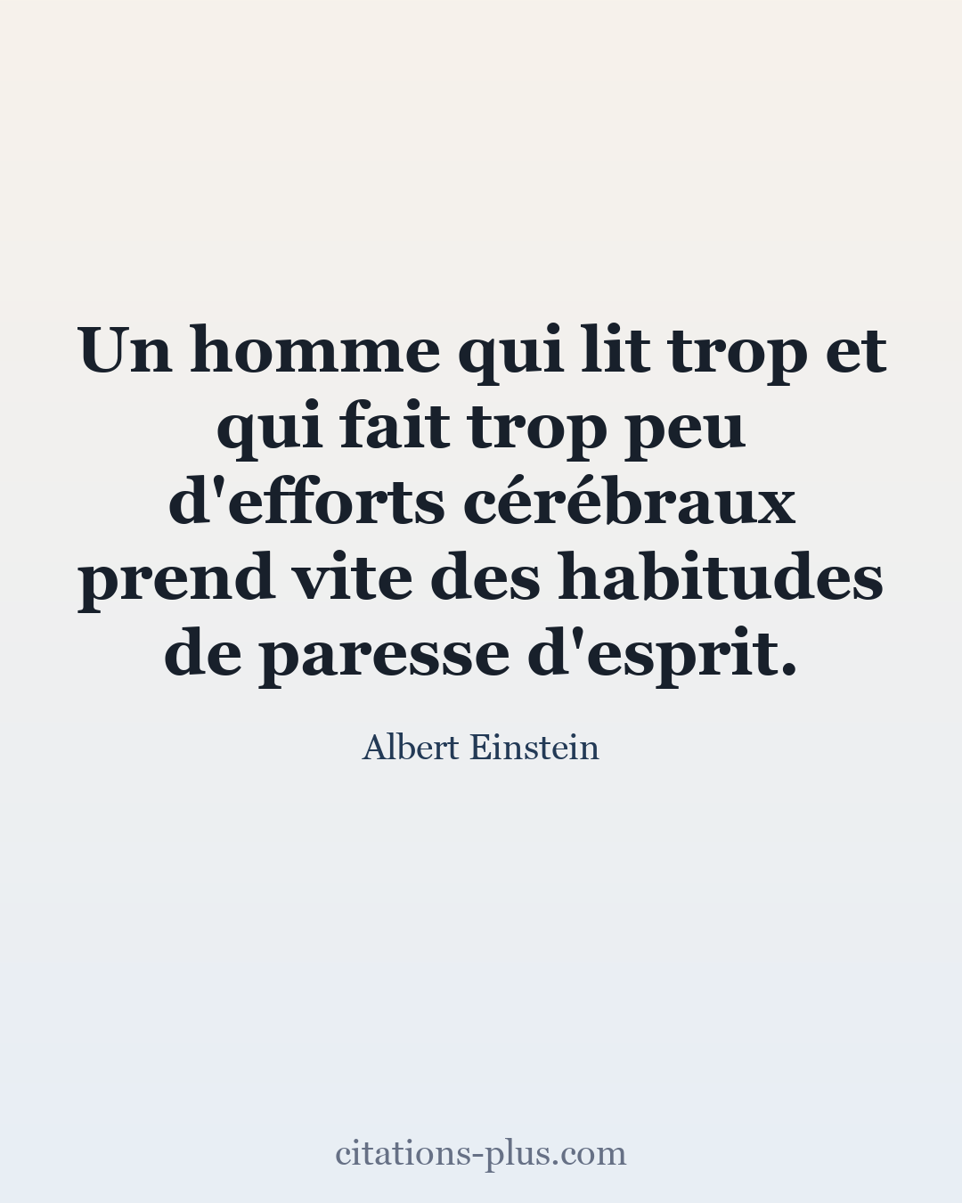 Carte Premium clair — Albert Einstein