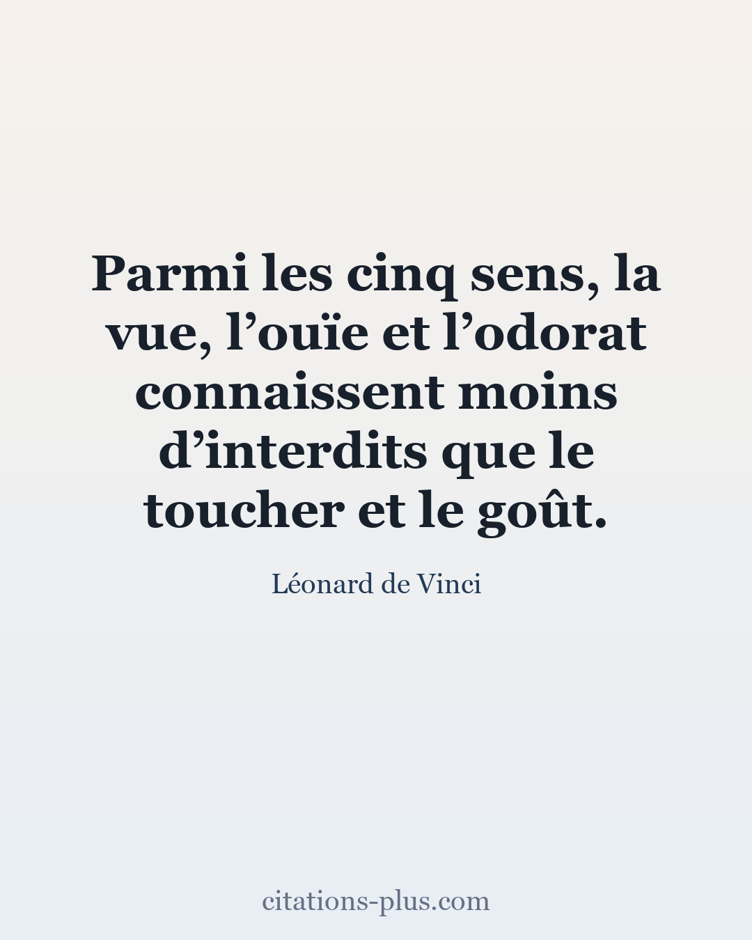 Carte Premium clair — Léonard de Vinci
