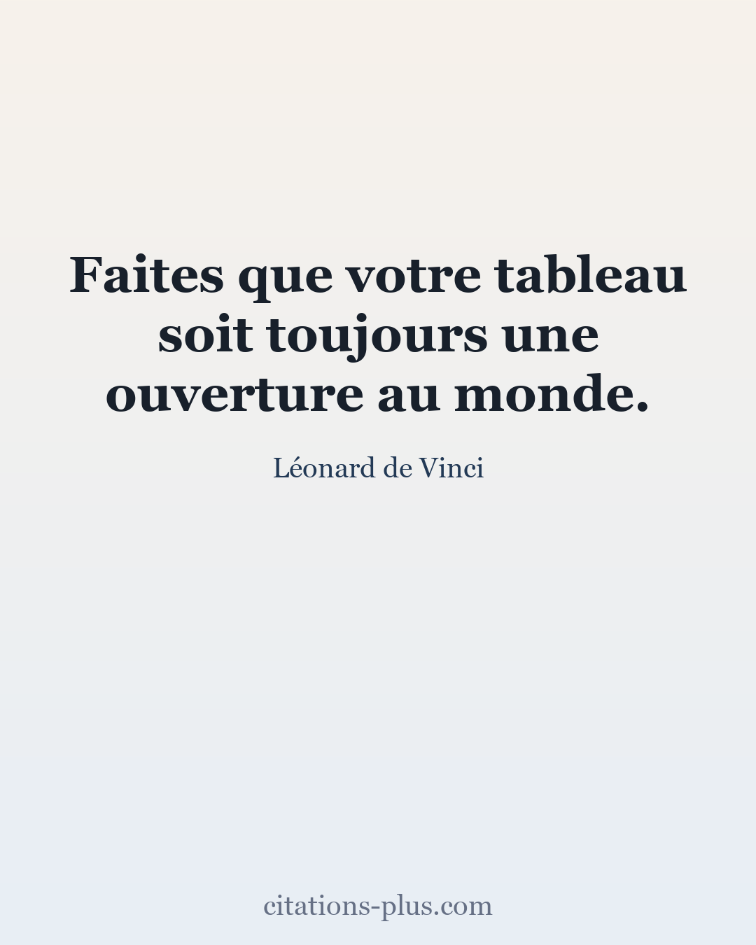 Carte Premium clair — Léonard de Vinci