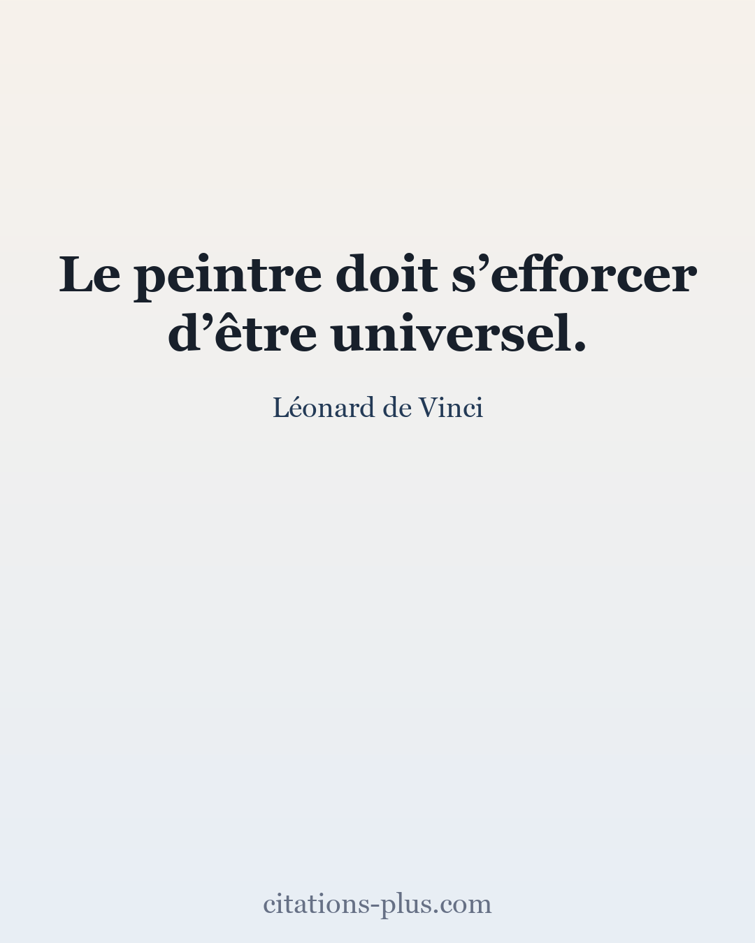 Carte Premium clair — Léonard de Vinci