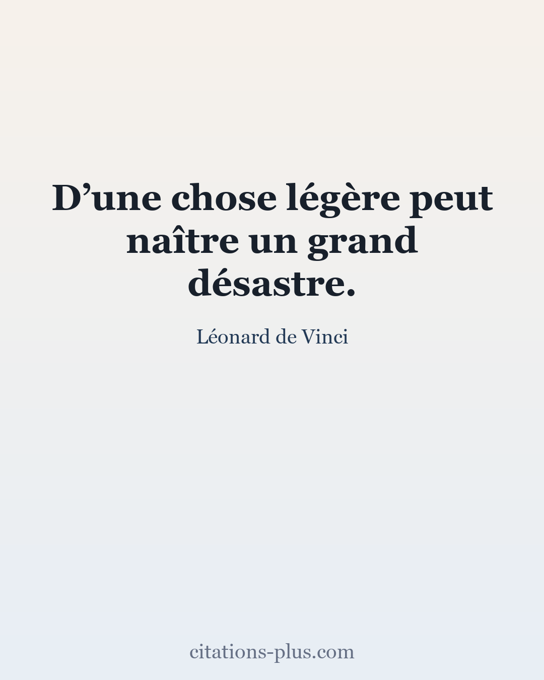 Carte Premium clair — Léonard de Vinci