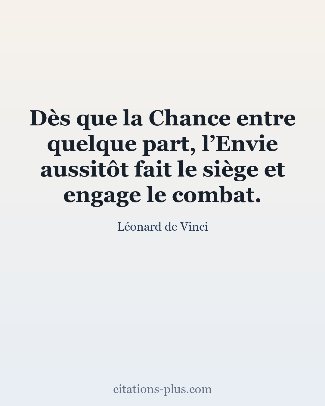 Carte Premium clair — Léonard de Vinci