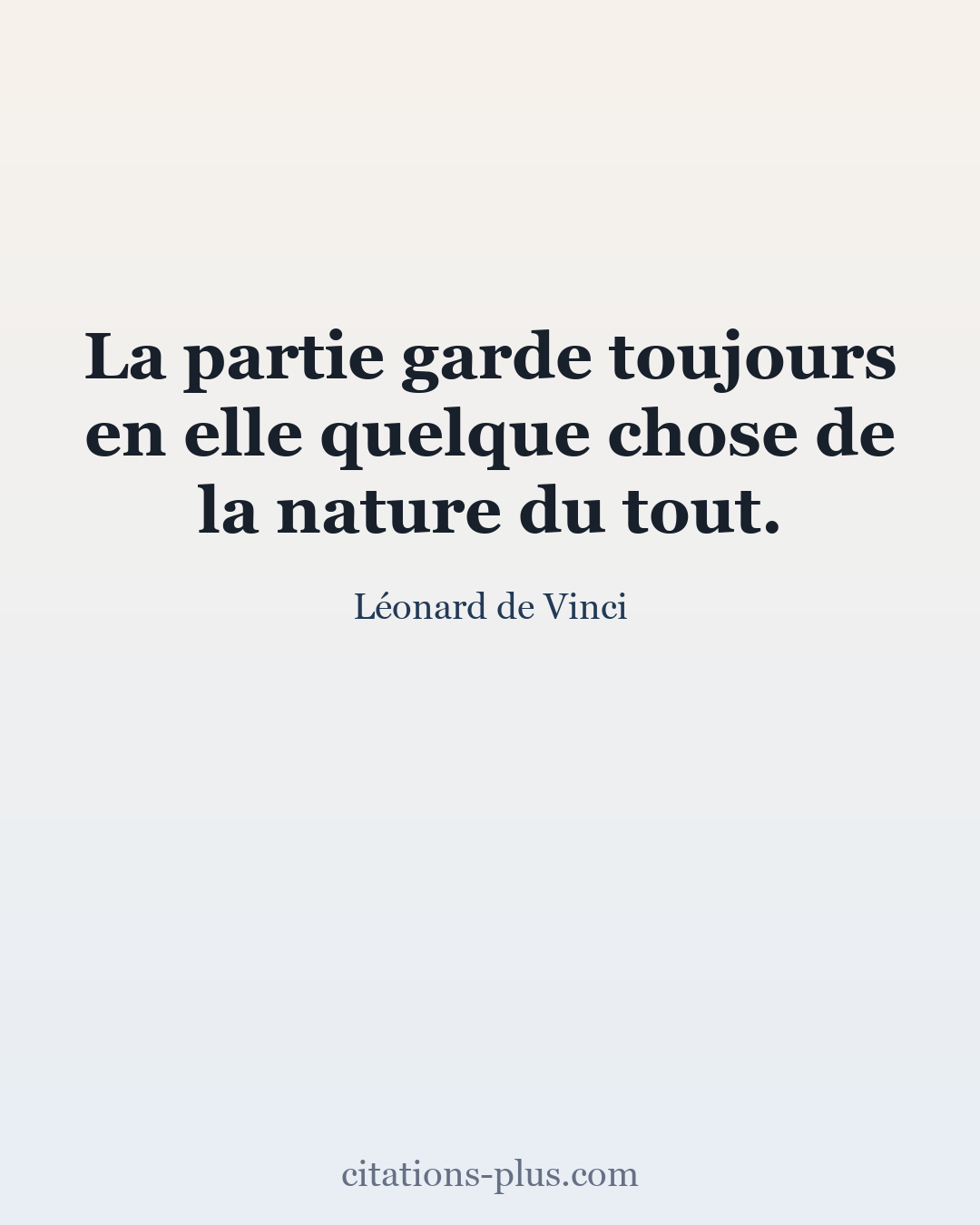Carte Premium clair — Léonard de Vinci
