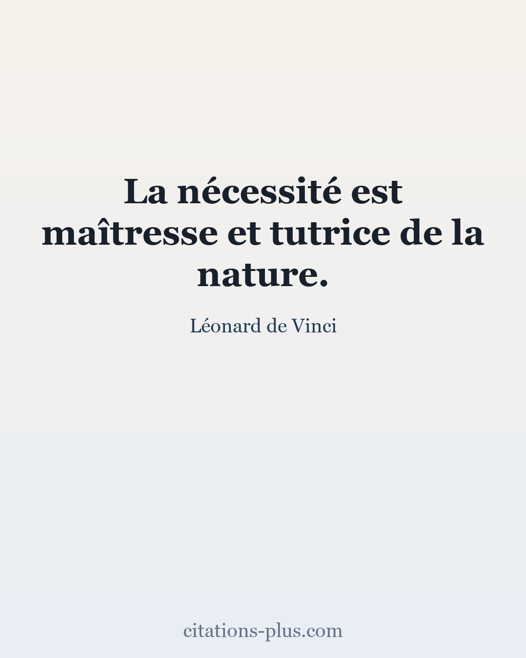 Carte Premium clair — Léonard de Vinci