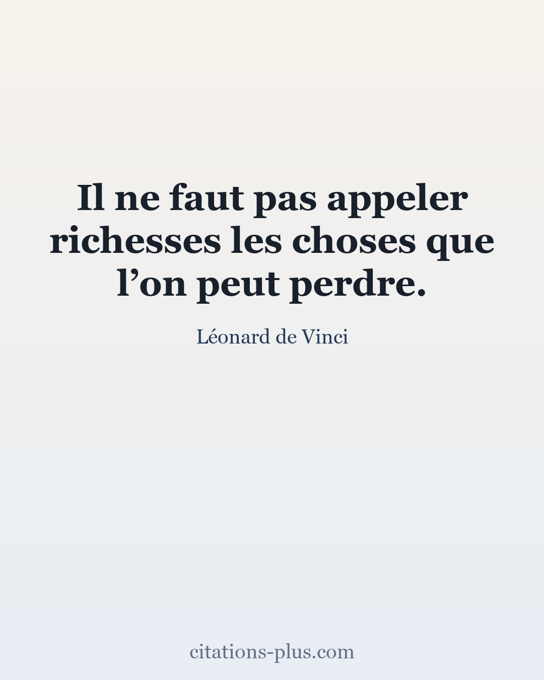 Carte Premium clair — Léonard de Vinci