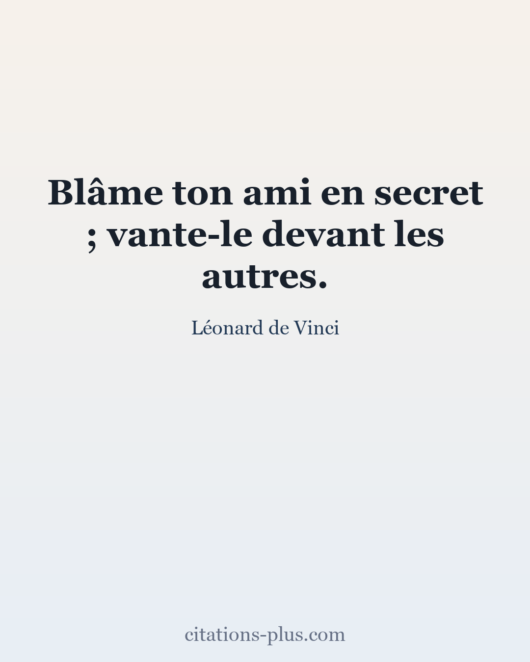 Carte Premium clair — Léonard de Vinci