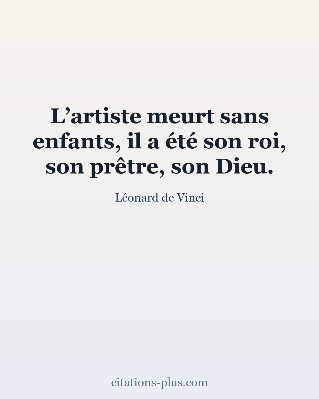 Carte Premium clair — Léonard de Vinci