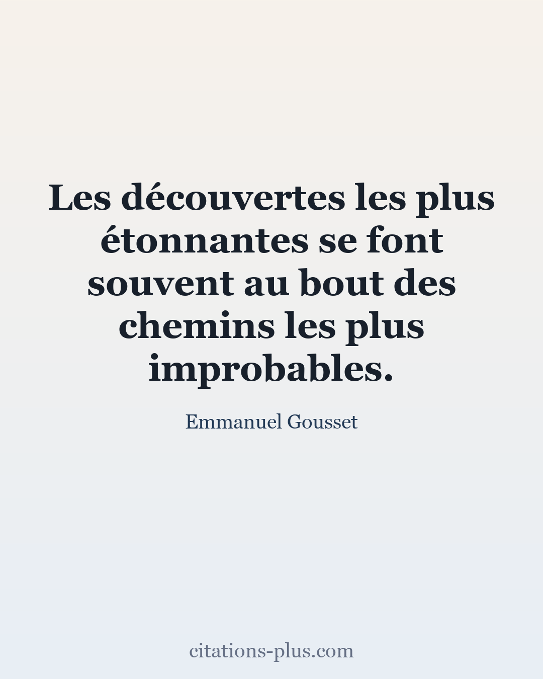 Carte Premium clair — Emmanuel Gousset