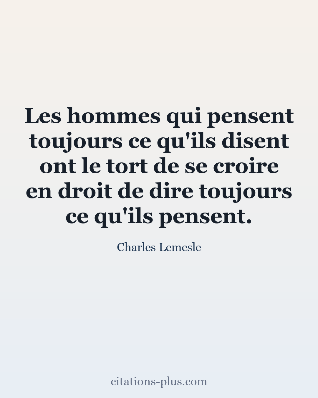 Carte Premium clair — Charles Lemesle