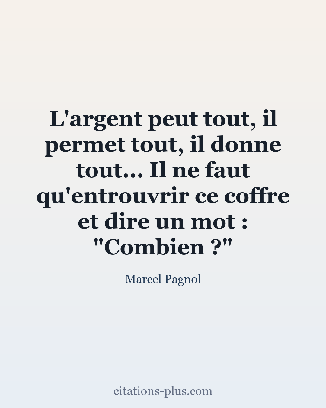 Carte Premium clair — Marcel Pagnol