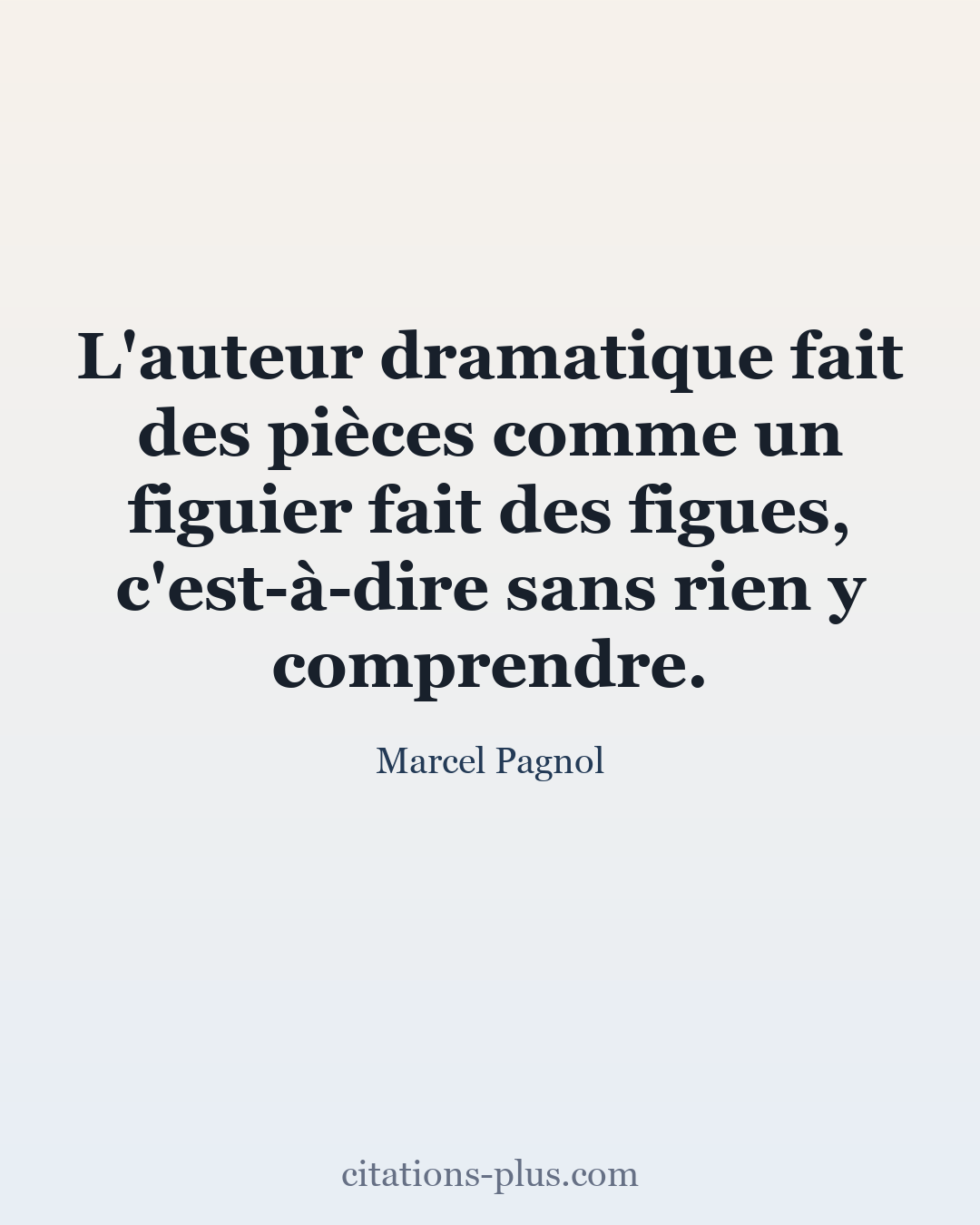 Carte Premium clair — Marcel Pagnol