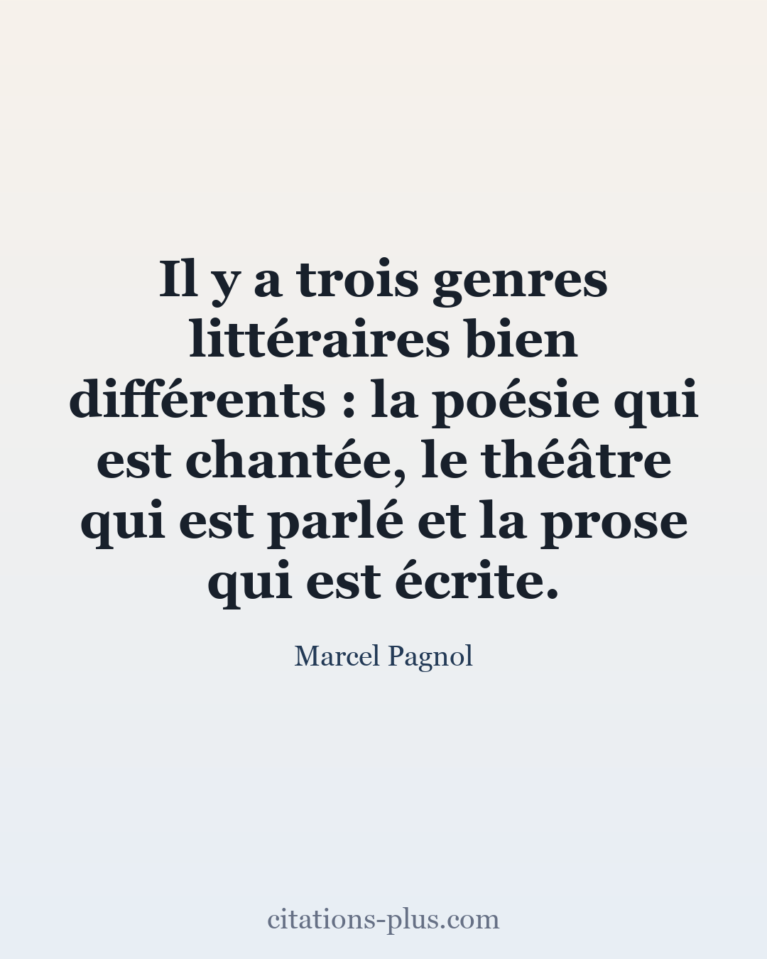 Carte Premium clair — Marcel Pagnol