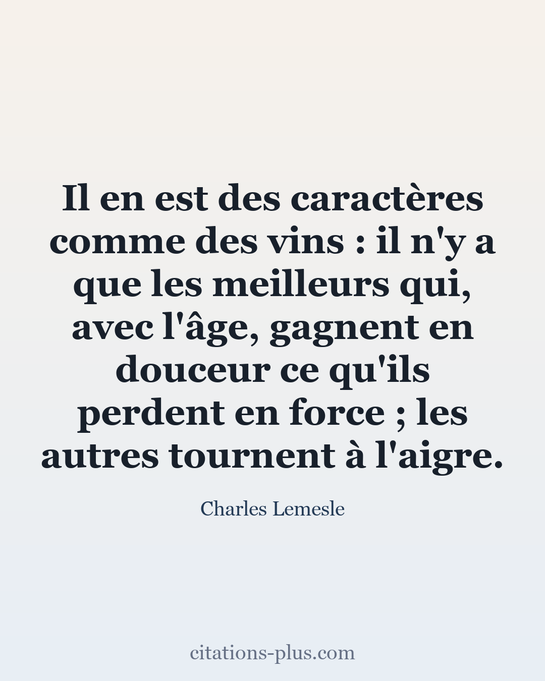 Carte Premium clair — Charles Lemesle