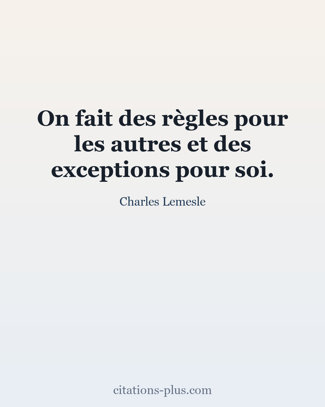 Carte Premium clair — Charles Lemesle