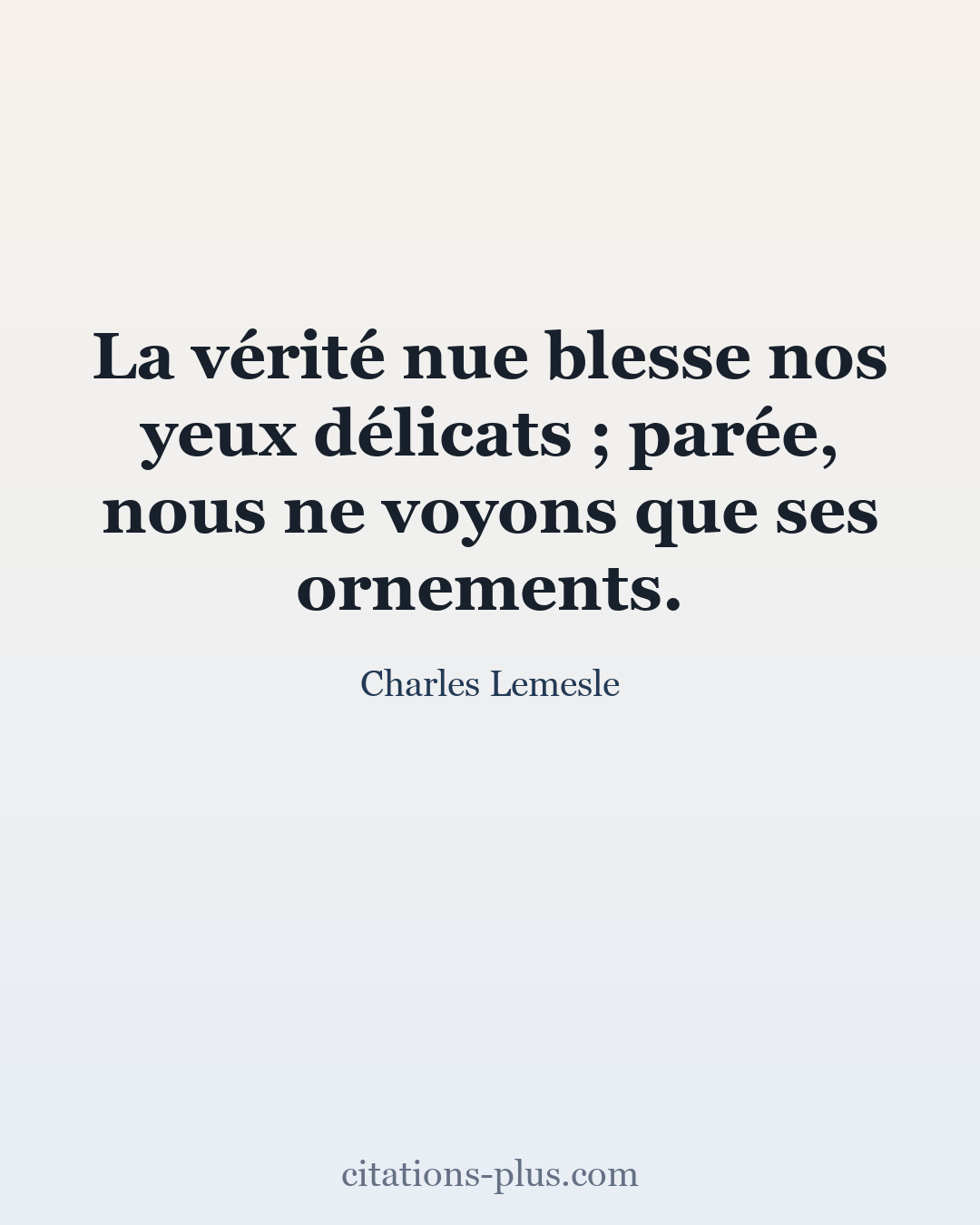 Carte Premium clair — Charles Lemesle