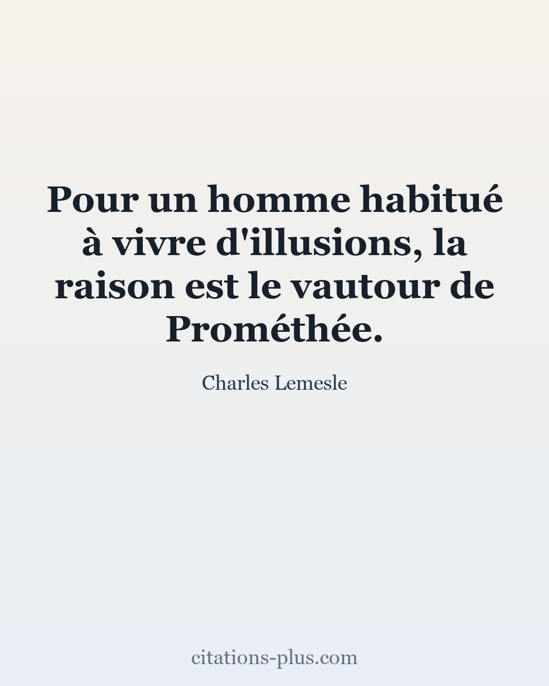 Carte Premium clair — Charles Lemesle