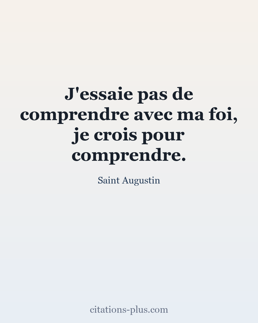 Carte Premium clair — Saint Augustin