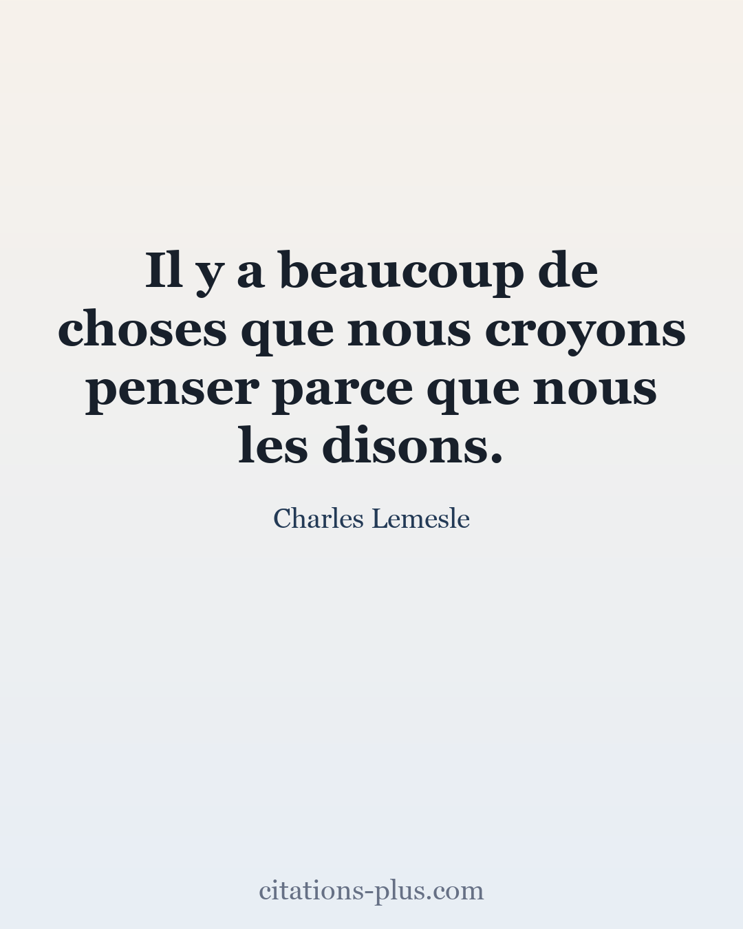 Carte Premium clair — Charles Lemesle
