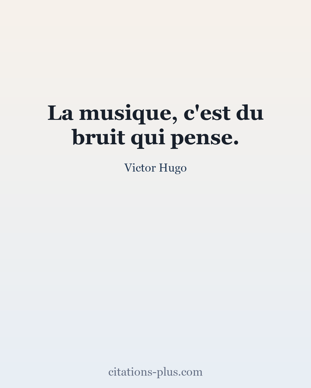 Carte Premium clair — Victor Hugo