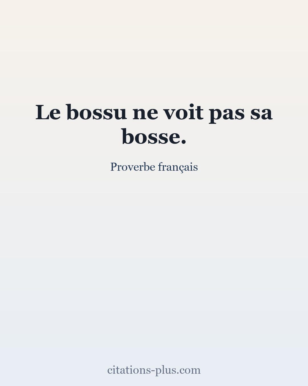 Carte Premium clair — Proverbe français