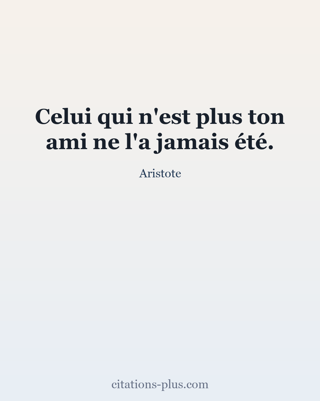 Carte Premium clair — Aristote