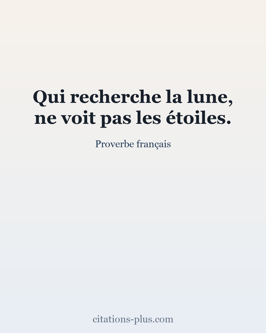 Carte Premium clair — Proverbe français