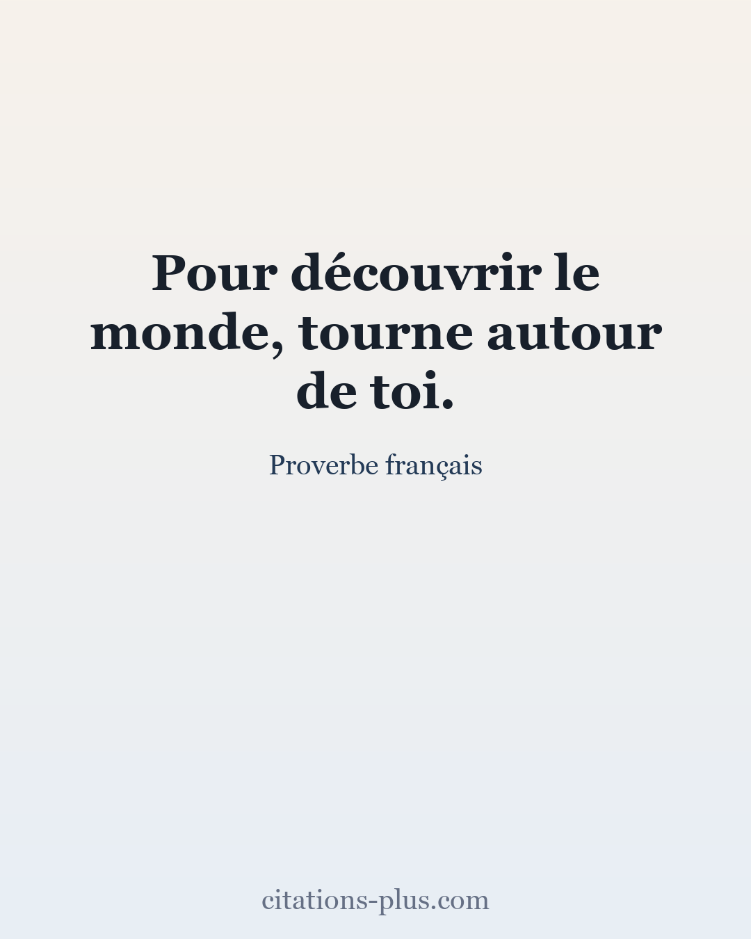 Carte Premium clair — Proverbe français