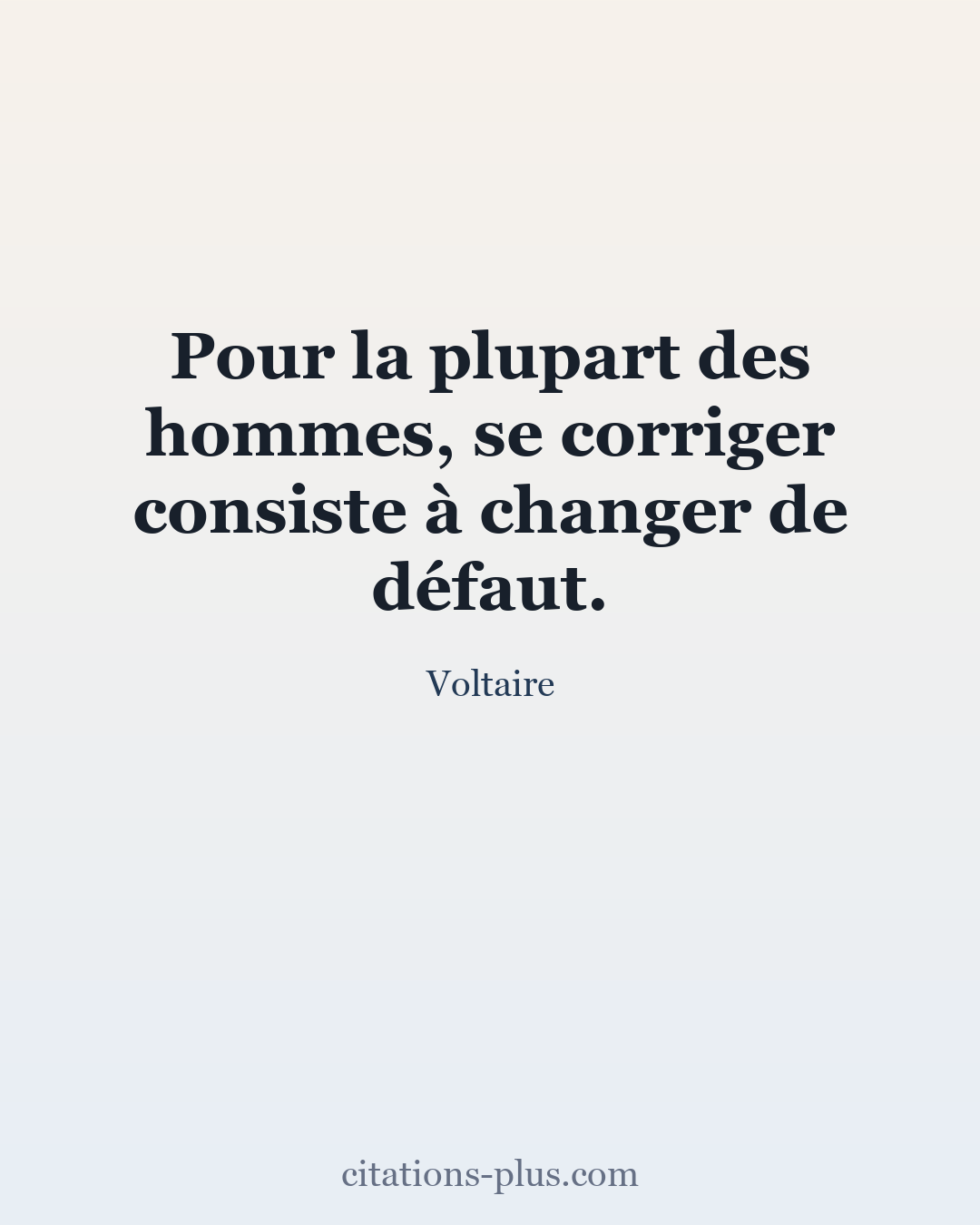 Carte Premium clair — Voltaire