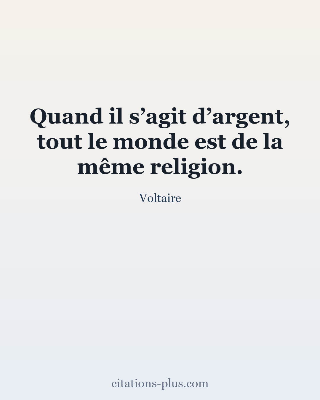 Carte Premium clair — Voltaire