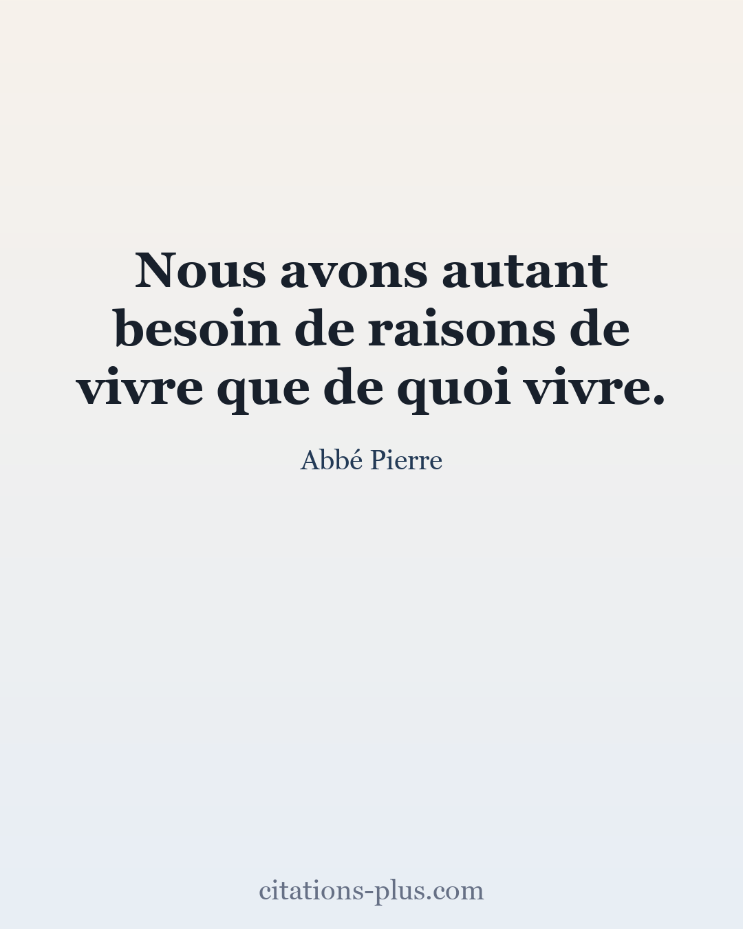 Carte Premium clair — Abbé Pierre