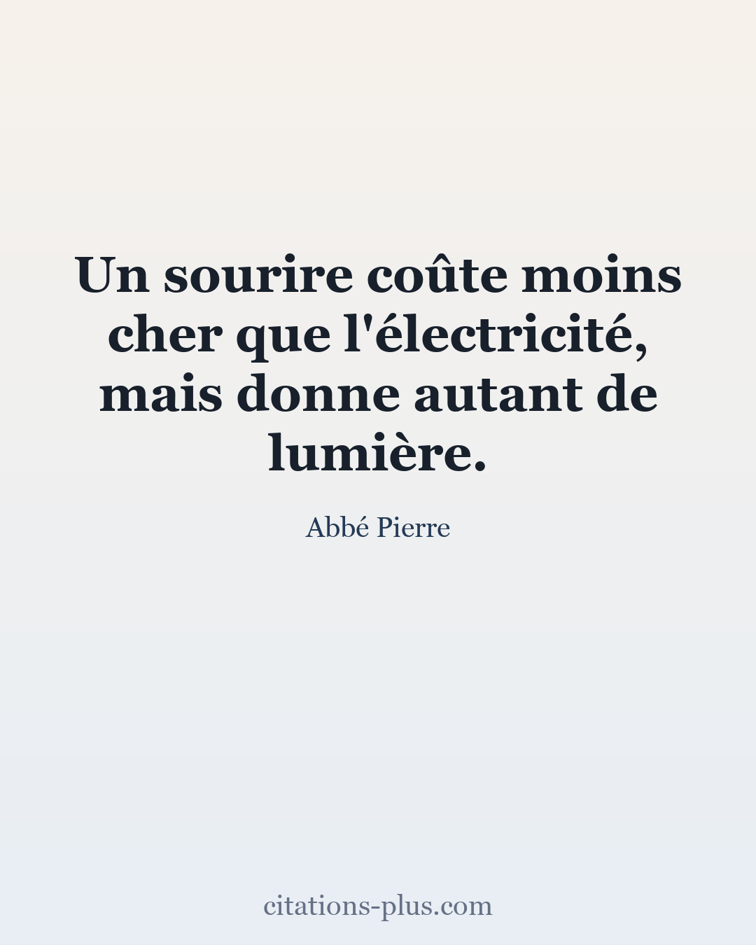 Carte Premium clair — Abbé Pierre