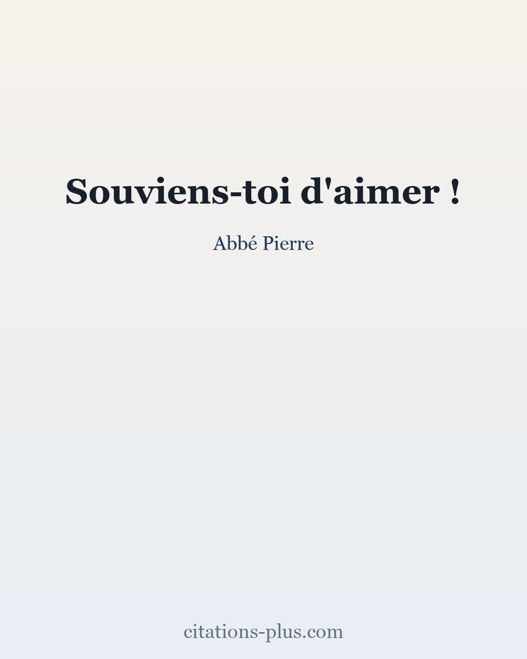 Carte Premium clair — Abbé Pierre