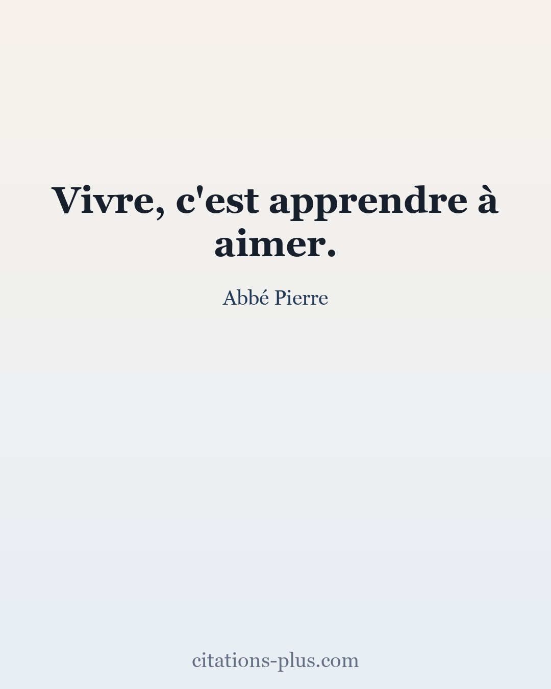 Carte Premium clair — Abbé Pierre
