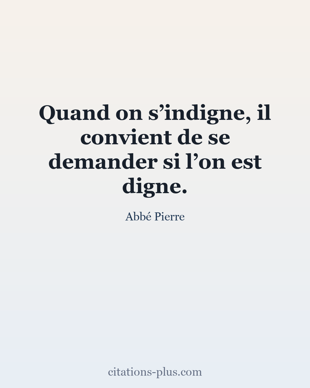 Carte Premium clair — Abbé Pierre