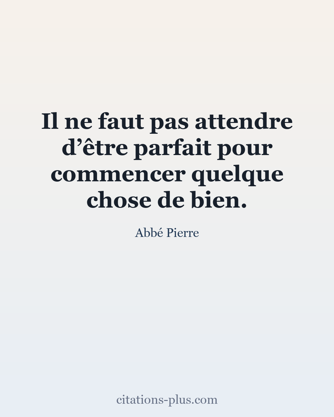 Carte Premium clair — Abbé Pierre