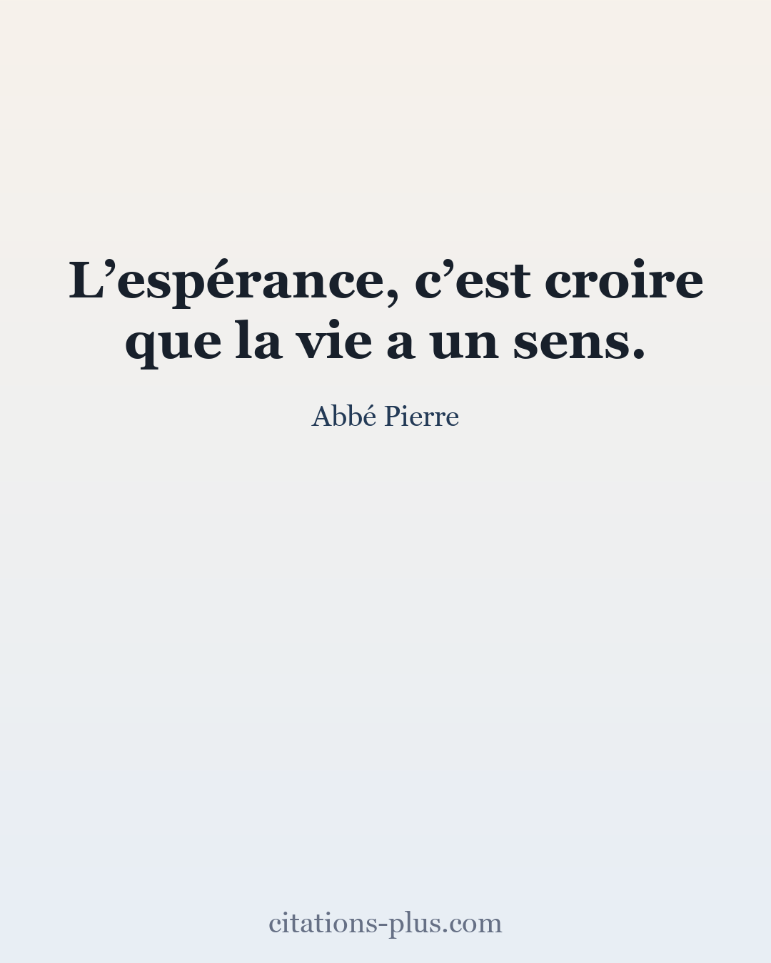 Carte Premium clair — Abbé Pierre