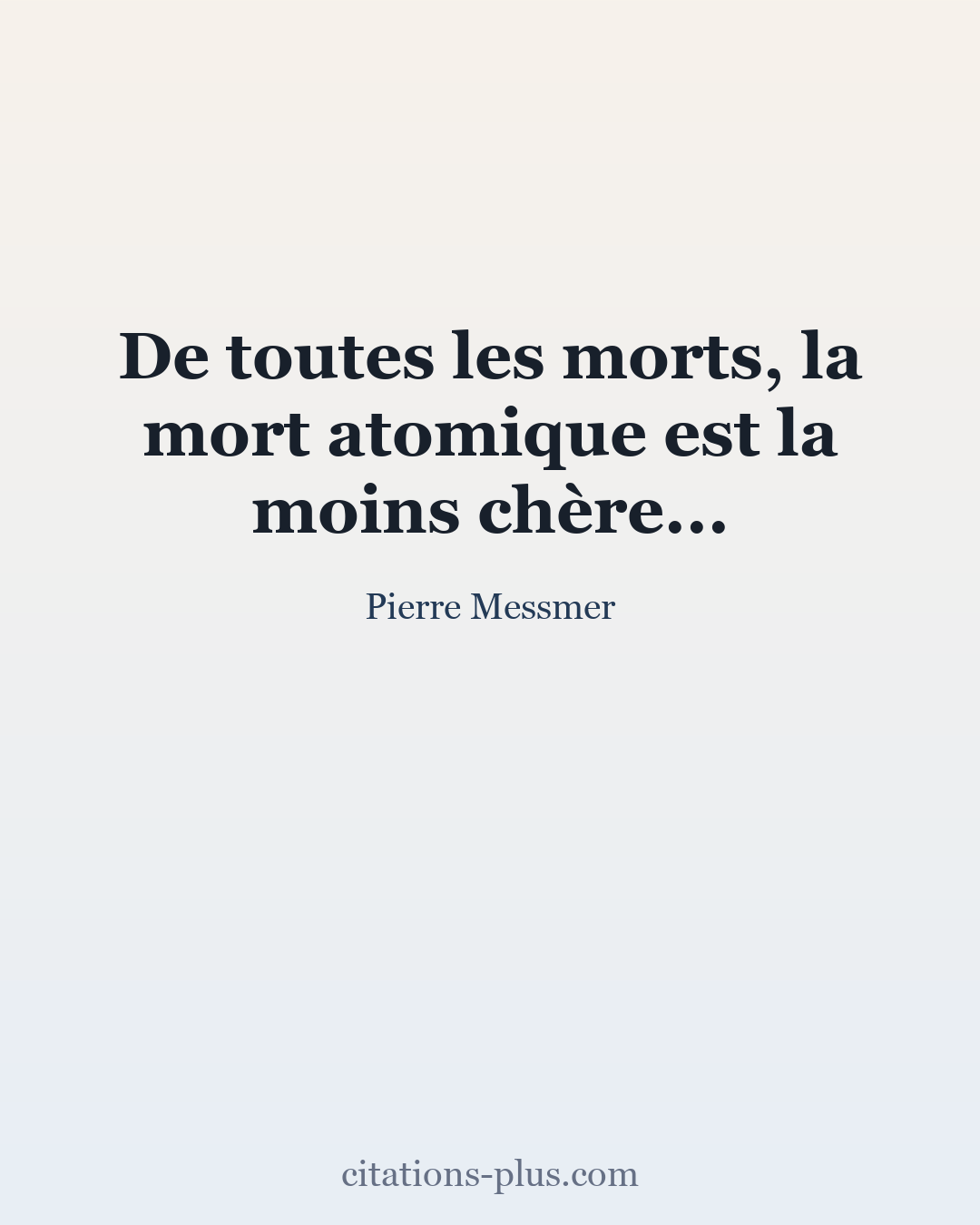 Carte Premium clair — Pierre Messmer