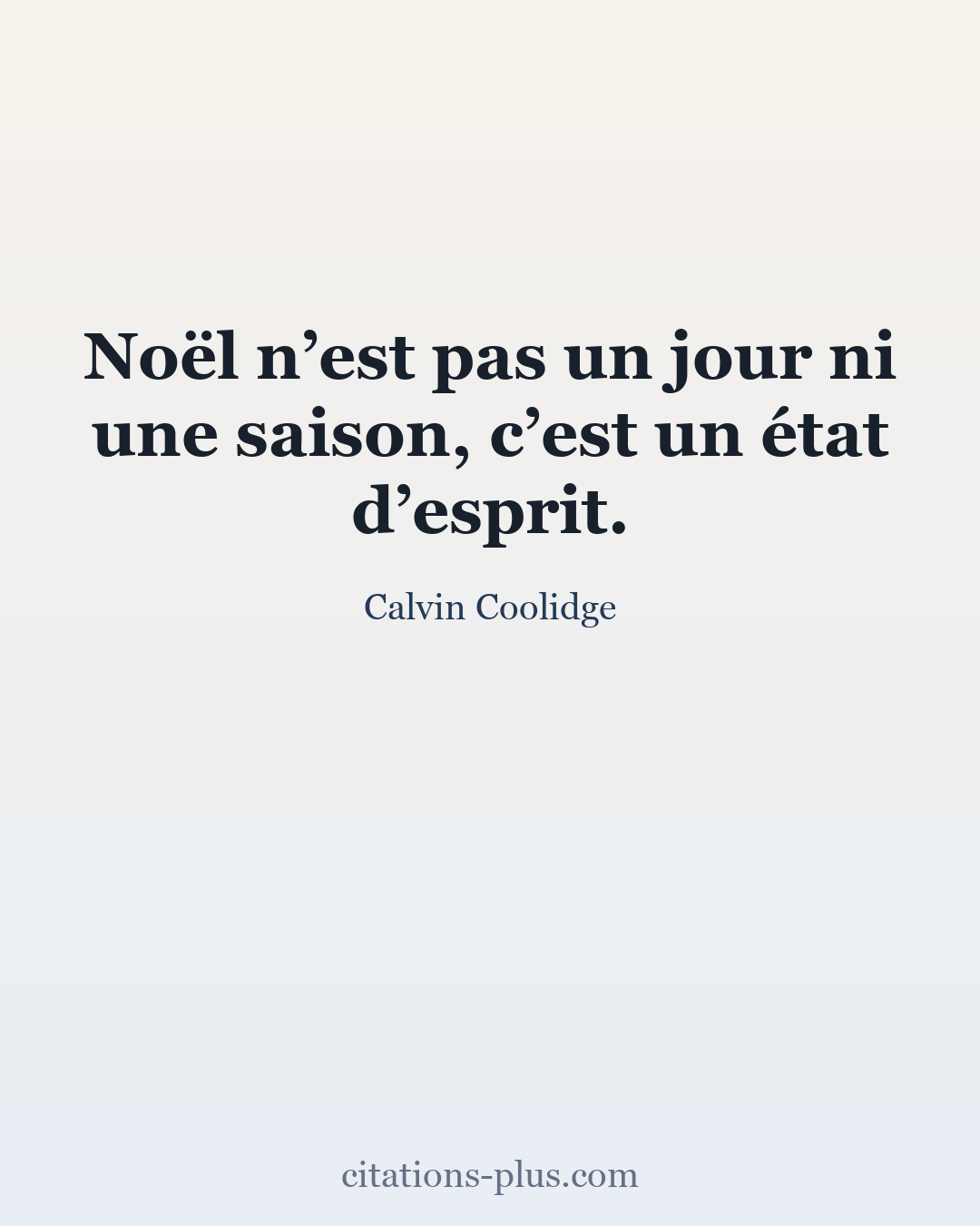 Carte Premium clair — Calvin Coolidge