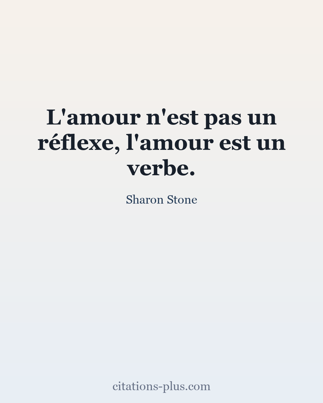 Carte Premium clair — Sharon Stone