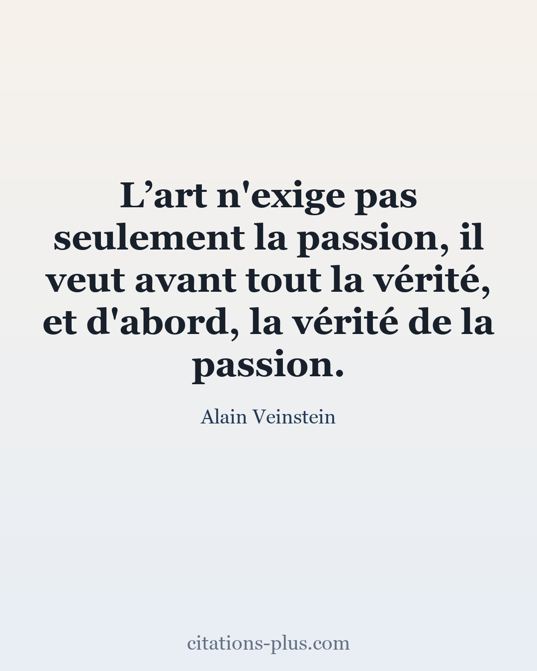 Carte Premium clair — Alain Veinstein