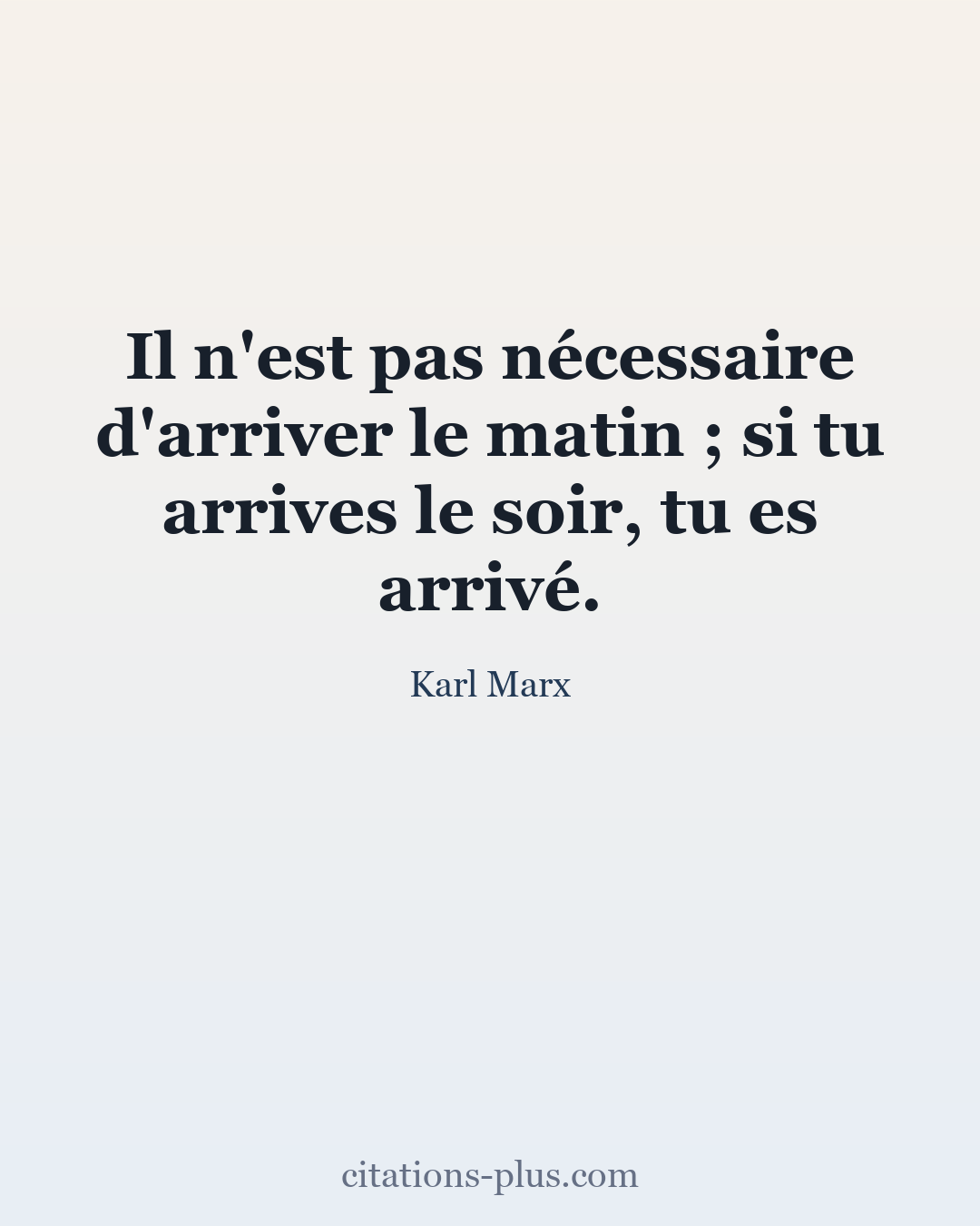 Carte Premium clair — Karl Marx
