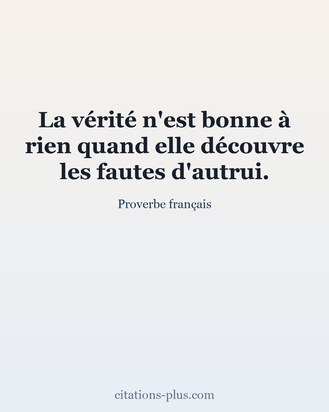 Carte Premium clair — Proverbe français