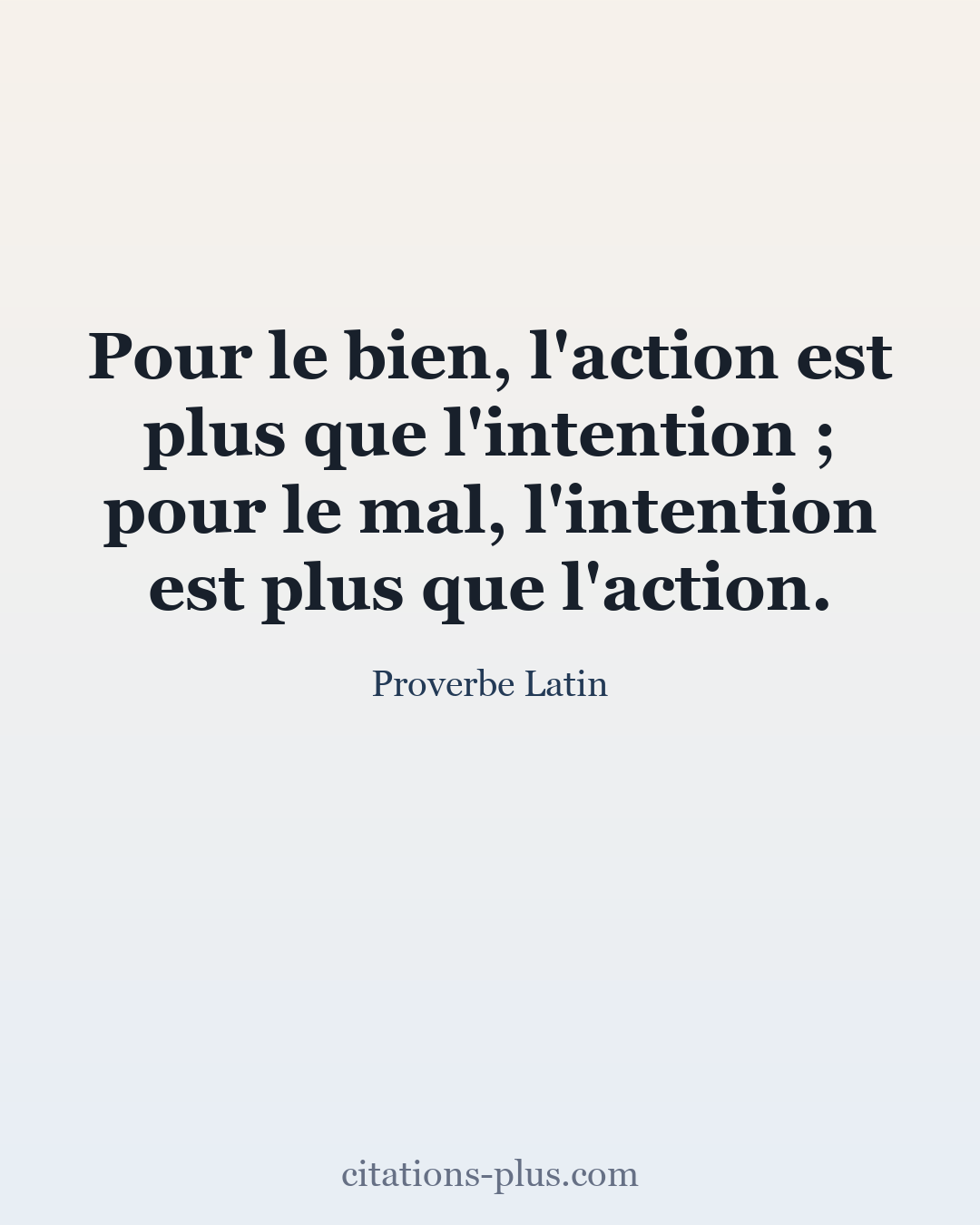 Carte Premium clair — Proverbe Latin