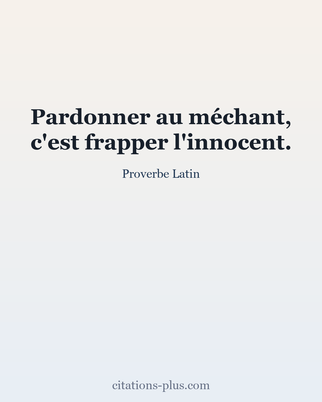 Carte Premium clair — Proverbe Latin