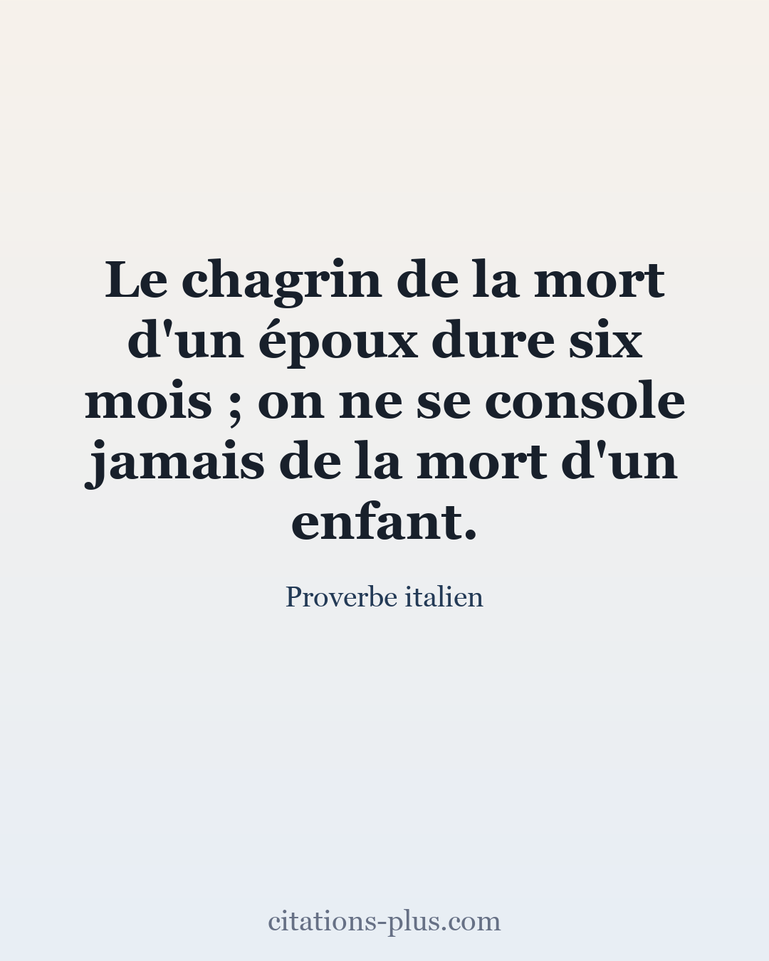 Carte Premium clair — Proverbe italien