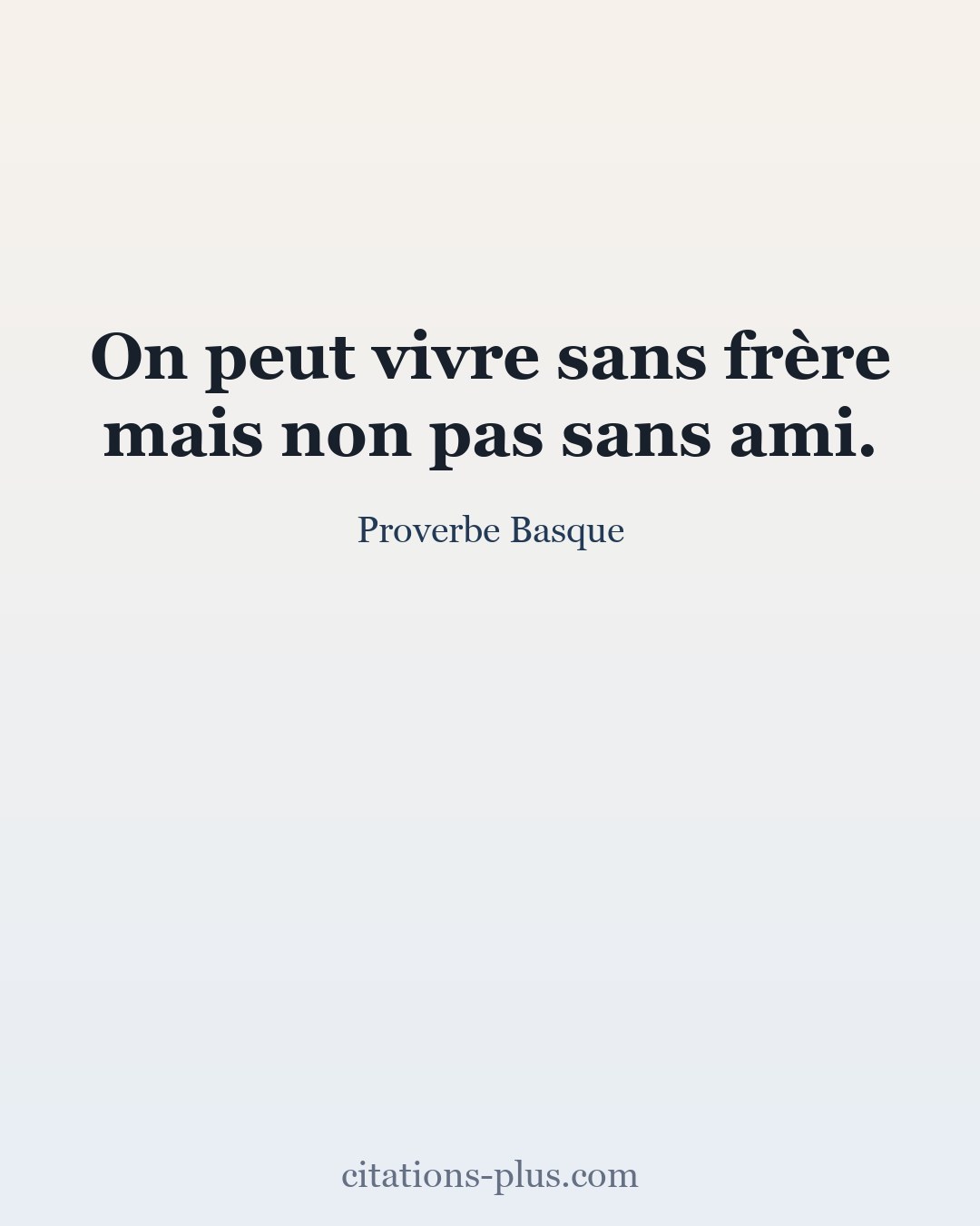 Carte Premium clair — Proverbe Basque