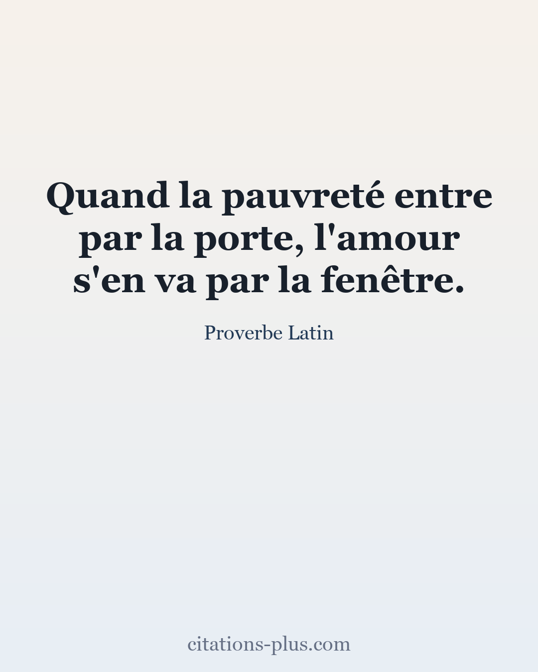 Carte Premium clair — Proverbe Latin