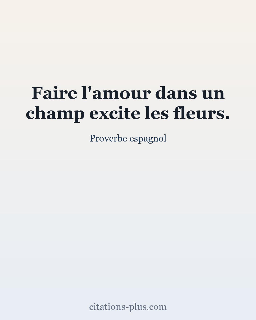 Carte Premium clair — Proverbe espagnol